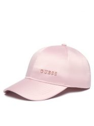 Guess Czapka z daszkiem V6RZ02 WL022 Różowy. Czerwone czapki z daszkiem damskie Guess, z aplikacjami, z poliesteru. Za 139.99 zł.