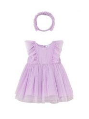 Mayoral Sukienka elegancka 1905 Fioletowy. Fioletowe sukienki dziewczęce Mayoral, bez wzorów, z syntetyku, bez ramiączek. Za 199.99 zł.