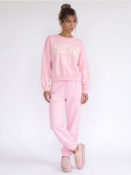Spodnie jogger z bawełną - różowy. Czerwone spodnie sportowe damskie Sinsay, l, bez wzorów, z bawełny. Za 39.99 zł.