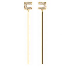 Kolczyki Elisabetta Franchi. Żółte kolczyki damskie Elisabetta Franchi, złote. Za 859.99 zł.