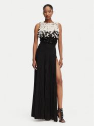 Elisabetta Franchi Sukienka wieczorowa AB-R44-62E2-V800 Czarny Slim Fit. Czarne sukienki damskie Elisabetta Franchi, bez wzorów, z syntetyku, wizytowe, bez ramiączek. Za 3,399.00 zł.