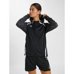 Damska bluza z kapturem na zamek Hummel Lead 2.0. Czarne bluzy damskie Hummel, bez wzorów, z kapturem. Za 337.50 zł.