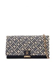 Tommy Hilfiger Torebka Th Her Chain Cross Jacqu AW0AW18637 Granatowy. Niebieskie torebki wieczorowe damskie Tommy Hilfiger, bez wzorów, ze skóry, bez dodatków. Za 649.99 zł.