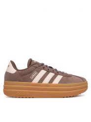 Adidas Sneakersy Vl Court Bold Shoes IH9152 Brązowy. Brązowe obuwie sportowe damskie Adidas, ze skóry, bez zapięcia. Za 349.99 zł.