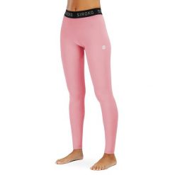 Legginsy termoaktywne do sportów zimowych damskie SIROKO Blink. Czerwone legginsy damskie SIROKO, bez wzorów. W wyprzedaży za 127.00 zł.