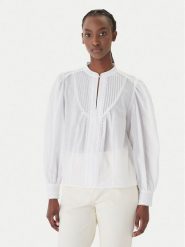 JOOP! Bluzka Bionda 30102139 Biały Regular Fit. Białe bluzki damskie Joop!, bez wzorów, z bawełny, bez kołnierzyka, bez ramiączek. Za 849.99 zł.