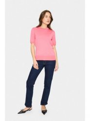 SAINT TROPEZ Sweter w kolorze różowym rozmiar: XXL. Różowe swetry klasyczne damskie Saint Tropez, s, z wiskozy, bez kołnierzyka. Za 69.99 zł.