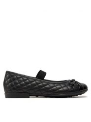 Geox Baleriny J Plie' B J5455B 08502 C9999 M Czarny. Czarne baleriny dziewczęce Geox, bez wzorów, ze skóry, bez obcasa, bez zapięcia. Za 209.99 zł.
