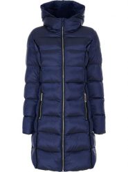 TicketWOMAN Płaszcz pikowany "Comada" w kolorze granatowym rozmiar: 44. Niebieskie płaszcze damskie TicketWOMAN, bez wzorów, bez kaptura. Za 300.21 zł.