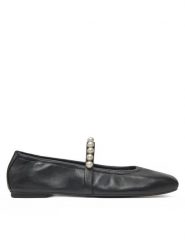 Stuart Weitzman Baleriny Goldie Ballet Flat SF896 Czarny. Czarne balerinki damskie Stuart Weitzman, bez wzorów, ze skóry. Za 1,169.00 zł.