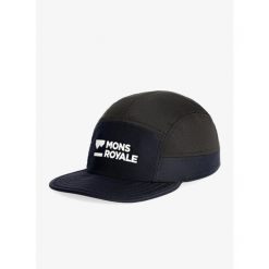 Czapka z daszkiem Mons Royale Velocity Trail Cap - black. Czarne czapki z daszkiem damskie Mons Royale, bez wzorów. Za 114.99 zł.