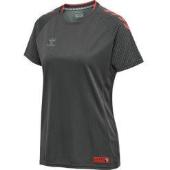 Damski jersey Hummel Pro Grid. Szare koszulki sportowe damskie Hummel, bez wzorów, z dżerseju, bez ramiączek, do piłki nożnej. Za 223.00 zł.