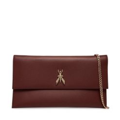 Torebka Patrizia Pepe. Brązowe torebki wieczorowe damskie Patrizia Pepe, bez wzorów, bez dodatków. Za 869.99 zł.