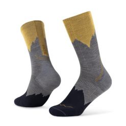 Skarpety turystyczne Buff Merino LIghtweight Crew Sock LWC3. Szare skarpetki damskie Buff, bez wzorów, z elastanu. Za 116.59 zł.