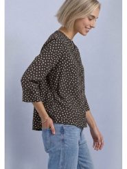 Street One Bluzka w kolorze czarnym rozmiar: 36. Czarne bluzki damskie Street One, bez wzorów, z wiskozy, street, bez kołnierzyka, bez ramiączek. Za 129.95 zł.