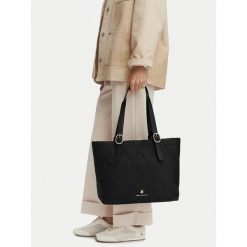 Torebka Beverly Hills Polo Club. Czarne shopper bag Beverly Hills Polo Club, bez wzorów, bez dodatków. Za 199.99 zł.