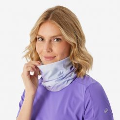 Komin turystyczny Quechua Hike 100. Fioletowe kominy damskie FORCLAZ, bez wzorów, z materiału. Za 22.49 zł.