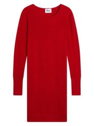 Just Cashmere Kaszmirowa sukienka "Susan" w kolorze czerwonym rozmiar: M. Czerwone sukienki damskie Just Cashmere, bez wzorów, z kaszmiru, bez ramiączek. Za 400.30 zł.