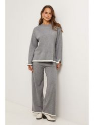 Soft Cashmere 2-częściowy zestaw w kolorze szarym rozmiar: 36/38. Szare swetry klasyczne damskie Soft Cashmere, z dzianiny, bez kołnierzyka. Za 173.99 zł.