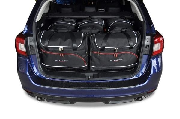 Torby Do Bagażnika Subaru Levorg 2015-2018 5Szt Kjust. Czarne torby podróżne KJUST, bez wzorów, z kauczuku. Za 1,558.00 zł.