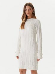 Guess Sukienka dzianinowa W5BK46 Z1192 Écru Regular Fit. Sukienki damskie Guess, z aplikacjami, z dzianiny, bez ramiączek. Za 307.00 zł.