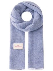 Zwillingsherz Szal w kolorze niebieskim z dodatkiem wełny - 200 x 30 cm rozmiar: onesize. Niebieskie szaliki damskie Zwillingsherz, bez wzorów, z materiału. Za 153.71 zł.