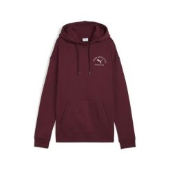 Damska bluza z kapturem PUMA Class o luźnym kroju PUMA Ruby Shimmer Red. Czerwone bluzy damskie Puma, bez wzorów, z kapturem. Za 269.00 zł.