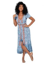 Ipanima Sukienka w kolorze niebieskim rozmiar: 34/36. Niebieskie sukienki damskie Ipanima, bez wzorów, bez ramiączek. Za 100.99 zł.