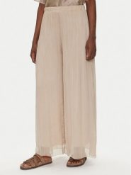 Bomboogie Spodnie palazzo PW8992TSET5 Beżowy Relaxed Fit. Brązowe spodnie materiałowe damskie Bomboogie, bez wzorów, z materiału. Za 319.99 zł.