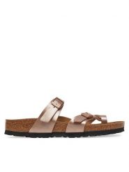 Birkenstock Japonki Mayari 1029817 Różowy. Czerwone klapki damskie Birkenstock, bez wzorów, ze skóry, bez obcasa, bez zapięcia. Za 399.99 zł.