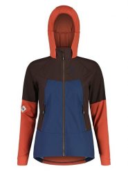 Maloja Kurtka hybrydowa "SchareckM" w kolorze pomarańczowo-brązowo-granatowym rozmiar: L. Brązowe kurtki sportowe damskie Maloja, l, bez wzorów, bez kaptura. Za 303.06 zł.