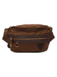 Guess Saszetka w kolorze jasnobrązowym - 37 x 15 x 7 cm rozmiar: onesize. Brązowe nerki i saszetki damskie Guess, z aplikacjami, z materiału. Za 219.95 zł.