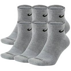 Skarpetki treningowe Nike Everyday Cushion Crew DRI-FIT SX6899-064 6 pack. Szare skarpetki damskie Nike, bez wzorów. Za 79.90 zł.
