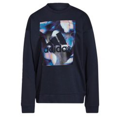 Bluza damska adidas U4U Soft Knit Swe. Niebieskie bluzy damskie Adidas, xs, bez wzorów, bez kaptura. Za 89.09 zł.