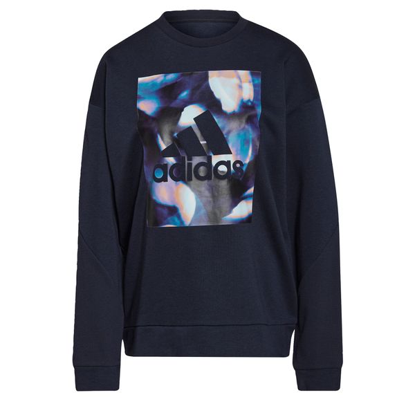 Bluza damska adidas U4U Soft Knit Swe. Niebieskie bluzy damskie Adidas, xs, bez wzorów, z bawełny, bez kaptura. Za 89.09 zł.