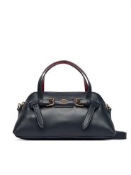 Tommy Hilfiger Torebka Th Buckle Mini Tote AW0AW19034 Granatowy. Niebieskie torebki klasyczne damskie Tommy Hilfiger, ze skóry, bez dodatków. Za 529.99 zł.