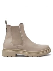 Levi's® Sztyblety Trooper 234714-1983-23 Beżowy. Brązowe botki damskie ze skóry, bez obcasa, na płaskiej podeszwie, bez zapięcia. Za 229.99 zł.