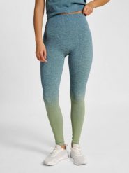 Damskie legginsy bezszwowe Hummel Gradient. Niebieskie legginsy sportowe damskie Hummel, l, bez wzorów, z materiału, na jogę i pilates. Za 222.00 zł.
