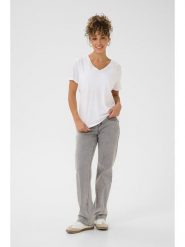 Kaffe Koszulka w kolorze białym rozmiar: XS. Białe koszulki damskie Kaffe, xs, bez wzorów, bez kołnierzyka, bez ramiączek. Za 69.99 zł.