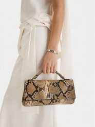 GINO ROSSI Torebka EO-LDA8808 Beżowy. Brązowe torebki klasyczne damskie Gino Rossi, z materiału, bez dodatków. Za 249.99 zł.