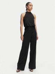 Guess Kombinezon W6GK12 K2937 Czarny Stretch Fit. Czarne sukienki damskie Guess, z aplikacjami, z syntetyku, bez ramiączek. Za 694.99 zł.