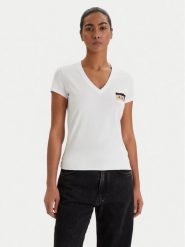 Armani Exchange T-Shirt XW001803 AF16294 U0002 Biały Regular Fit. Białe t-shirty damskie Armani Exchange, l, bez wzorów, z bawełny, bez kołnierzyka. Za 269.99 zł.