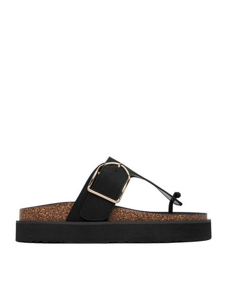 DeeZee Japonki CEO-LB-P2180 Czarny. Czarne klapki damskie DeeZee, bez wzorów, z materiału, bez obcasa, bez zapięcia. Za 129.99 zł.