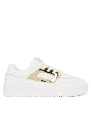 Just Cavalli Sneakersy 80RA3SM2 ZPC07 Biały. Białe obuwie sportowe damskie Just Cavalli, ze skóry, bez zapięcia. Za 749.99 zł.