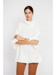 ASSUILI Sweter w kolorze białym rozmiar: 42. Białe swetry klasyczne damskie Assuili, ze splotem, bez kołnierzyka. Za 142.45 zł.