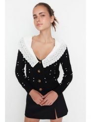 Trendyol Kardigan w kolorze czarnym rozmiar: M. Czarne kardigany damskie Trendyol, m, bez wzorów. Za 86.99 zł.