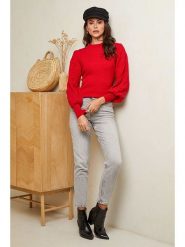 Soft Cashmere Sweter w kolorze czerwonym rozmiar: 38/40. Czerwone swetry klasyczne damskie Soft Cashmere, z kaszmiru, bez kołnierzyka. Za 86.99 zł.
