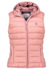Geographical Norway Kamizelka pikowana "Vatikotal" w kolorze jasnoróżowym rozmiar: L. Różowe kamizelki damskie Geographical Norway, l, bez wzorów, bez kaptura. Za 127.35 zł.