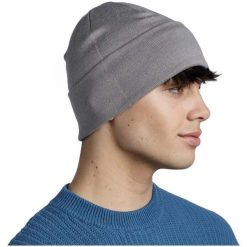 Czapka BUFF KNITTED BEANIE NIELS. Szare czapki damskie Buff, na zimę, bez wzorów, z dzianiny. Za 94.99 zł.