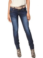 Heine Dżinsy - Slim fit - w kolorze niebieskim rozmiar: 42. Niebieskie jeansy damskie Heine. Za 165.99 zł.